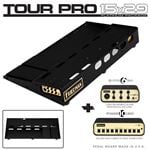 Friedman Tour Pro 15" x 29" Platinum Pedal Board w/Buffer and Power Grid 10 Front View